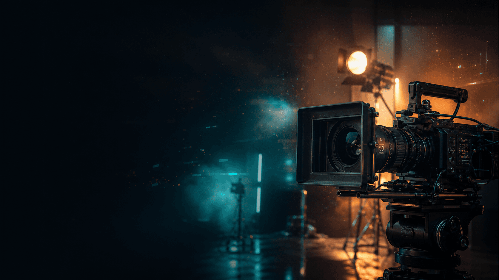 Premium cinema camera and VFX studio lighting